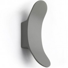 Φωτιστικό Απλίκα LED 8W 230V 640Lm 3000K Θερμό Φως Αλουμινίου Γκρί IP54 3-11176